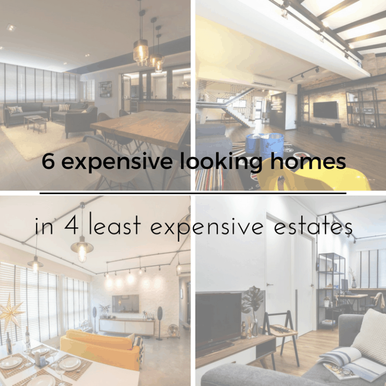 6expensive looking homes in 4 least expensive estates