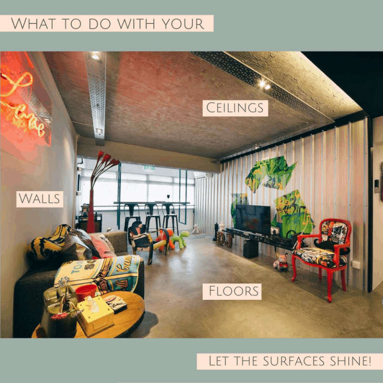 What to do with your ceilings walls and floors