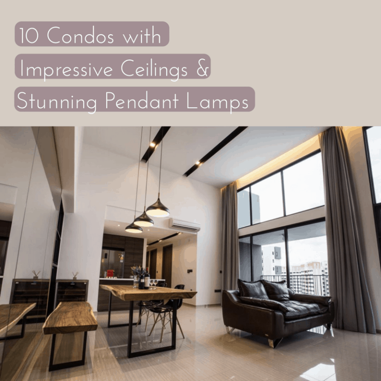 10 condos with impressive ceilings and stunning pendants