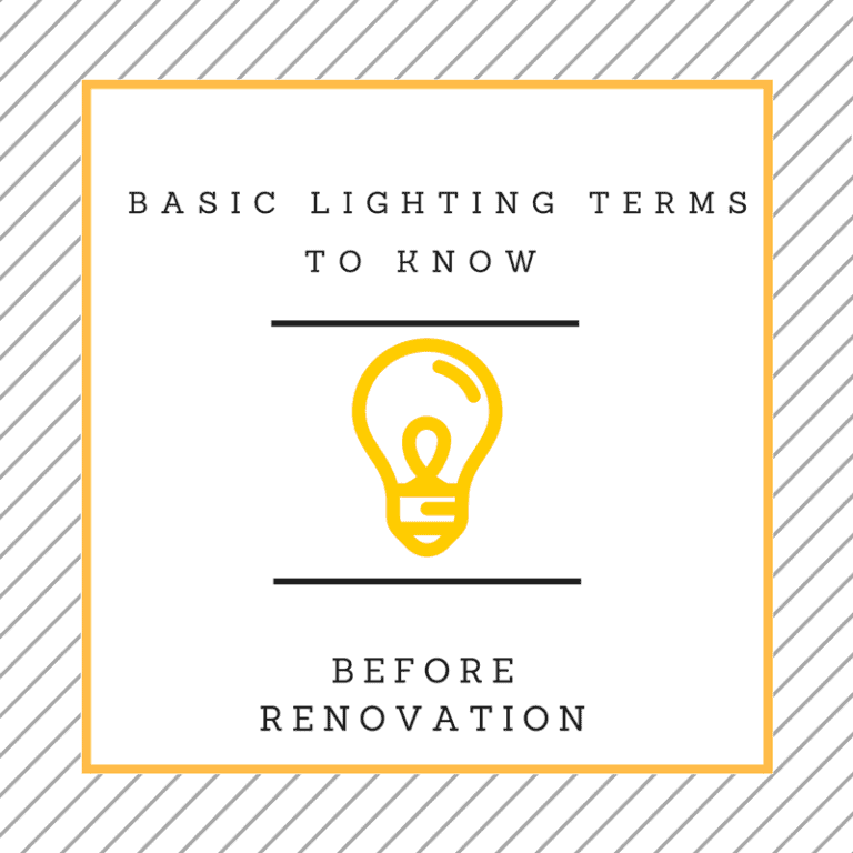 basic lighting terms to know