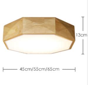 Havano Wooden Geometry Octagon Ceiling Light | Screed