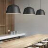 Saucomi Pastel Palette Sleek Tent Pendant Lamp black lamps