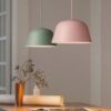Saucomi Pastel Palette Sleek Tent Pendant Lamp green and pink lamps