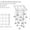 Aurora-Multiple-Balls-Hanging-Lamp-16-ball-model-squarish-ceiling-plate