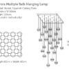 Aurora-Multiple-Balls-Hanging-Lamp-25-ball-model-squarish-ceiling-plate