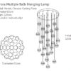 Aurora-Multiple-Balls-Hanging-Lamp-26-ball-model-Circular-ceiling-plate