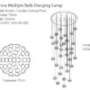 Aurora-Multiple-Balls-Hanging-Lamp-36-ball-model-Circular-ceiling-plate