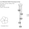 Aurora-Multiple-Balls-Hanging-Lamp-5-ball-model-Circular-ceiling-plate