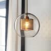 Clear Glass Pendant Light - Round