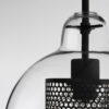 Clear Glass Pendant Light - convex detail