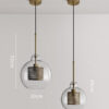 Clear Glass Pendant Light - size2