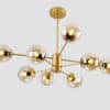 Egilja-Bubble-Pop-Hanging-Lamp-6-head-model-gold-with-brown-tinted-glass