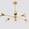 Egilja-Bubble-Pop-Hanging-Lamp-8-head-model-gold-with-brown-tinted-glass