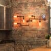 Gostavo Industrial Pipe Wall Lamp dining living lights