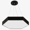 Hexagonal Pendant Lamp - Black OFF