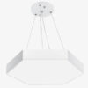 Hexagonal Pendant Lamp - White Off