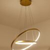 Laluno Ring Lamp - twin ring gold