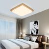 WALBRIDGE Wooden Square Ceiling Lamp bedroom lamp