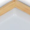 WALBRIDGE Wooden Square Ceiling Lamp closeup wood