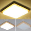 WALBRIDGE-Wooden-Square-Ceiling-Lamp-lighting-effects