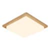 WALBRIDGE Wooden Square Ceiling Lamp white