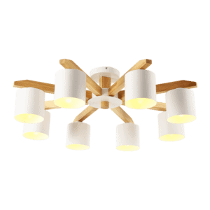 Wooden Macaron Pendant Lamp- Front