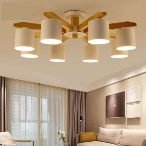 Wooden Macaron Pendant Lamp- Lifestyle