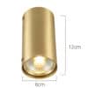 Brass Pipe Celling Spotlight - Small