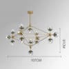 Glass Ball Atomic Pendant Lamp -15