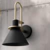 Minimalist Macaron Wall Lamp-Black