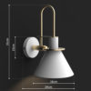 Minimalist Macaron Wall Lamp- Size