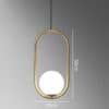 Romantic Glass Ball Pendant Light- Big C