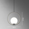 Romantic Glass Ball Pendant Light- Circle Big S