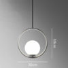 Romantic Glass Ball Pendant Light- Circle Medium S