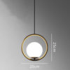 Romantic Glass Ball Pendant Light- Circle Small C