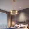 Doorana Modern Glass Balls Bubble Chandelier Lamp - BedRoom