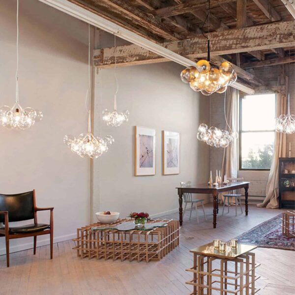 Doorana Modern Glass Balls Bubble Chandelier Light | Screed