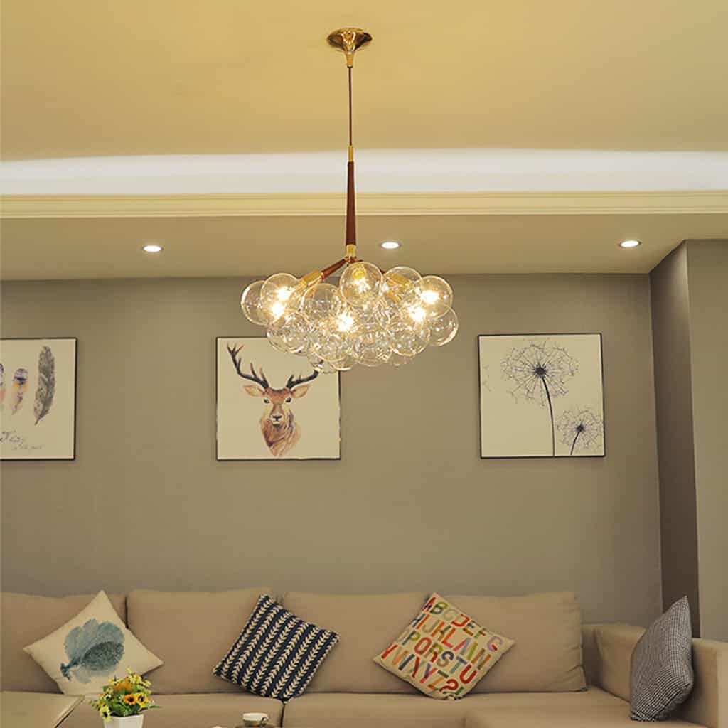 Doorana Modern Glass Balls Bubble Chandelier Lamp - Living Room 2