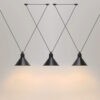 Foccasi V-Wires Funnel Shades Pendant Lamp - Black 3