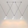 Foccasi V-Wires Funnel Shades Pendant Lamp - White 3