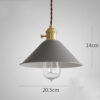 Pastel Shades Scandi Pendant Lamp - Grey