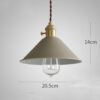 Maarosi Pastel Shades Scandi Pendant Lamp - Khaki