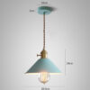 Maarosi Pastel Shades Scandi Pendant Lamp - size