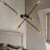 Anders Cross and Sticks Hanging Lamp - Bedroom
