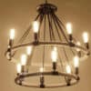 Makani Rope Rings Hanging Chandelier - 14 Bulb Light