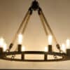Makani Rope Rings Hanging Chandelier - 8 Bulb Light