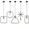 Sanderson Bare Silhouettes Pendant Lamps - All Black Type