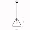 Sanderson Bare Silhouettes Pendant Lamps - Black Triangle