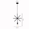 Sanderson Bare Silhouettes Pendant Lamps - Black Union Jack