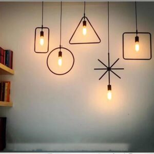 Sanderson Bare Silhouettes Pendant Lamps - Study room effect
